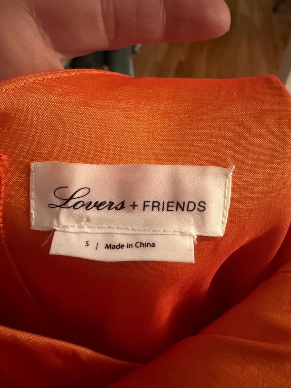 Lovers + Friends Orange Satin Puff-Sleeve Mini - Picture 6 of 6